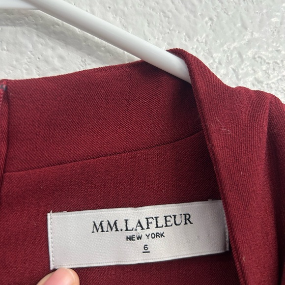 MM Lafleur Rich Burgundy Mini Dress size 6 - Picture 2 of 9
